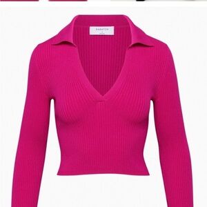 Babaton SCULPT KNIT POLO LONGSLEEVE (Large)